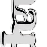 Happy Charm - erin gallagher variant--Sterling-silver variant--14K-white-gold