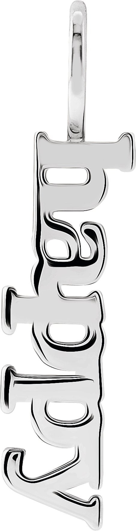 Happy Charm - erin gallagher variant--Sterling-silver variant--14K-white-gold