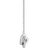 Interlocking Heart Necklace - erin gallagher variant--14K-white-gold