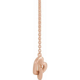 Interlocking Heart Necklace - erin gallagher variant--14K-rose-gold