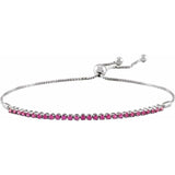 July birthstone adjustable ruby bracelet white gold variant--14K-white-gold
