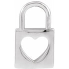 Lock Charm with Heart Cut-out - erin gallagher