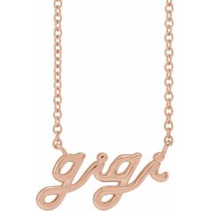 Lovely Script Necklace - erin gallagher