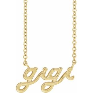 Lovely Script Necklace - erin gallagher