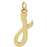 Lowercase Initial Charm - erin gallagher variant--J variant--14K-yellow-gold