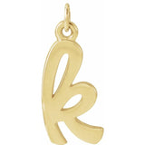 Lowercase Initial Charm - erin gallagher variant--K variant--14K-yellow-gold