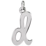 Lowercase Initial Charm - erin gallagher variant--D variant--Sterling-silver variant--14K-white-gold
