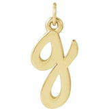 Lowercase Initial Charm - erin gallagher variant--G variant--14K-yellow-gold