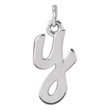 Lowercase Initial Charm - erin gallagher variant--Y variant--Sterling-silver variant--14K-white-gold