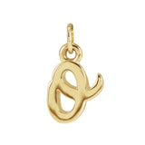 Lowercase Initial Charm - erin gallagher variant--O variant--14K-yellow-gold