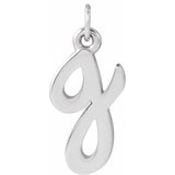Lowercase Initial Charm - erin gallagher variant--G variant--Sterling-silver variant--14K-white-gold