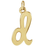 Lowercase Initial Charm - erin gallagher variant--D variant--14K-yellow-gold