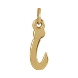 Lowercase Initial Charm - erin gallagher variant--I variant--14K-yellow-gold