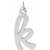 Lowercase Initial Charm - erin gallagher variant--K variant--Sterling-silver variant--14K-white-gold
