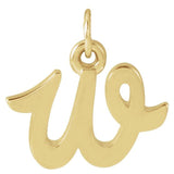 Lowercase Initial Charm - erin gallagher variant--W variant--14K-yellow-gold
