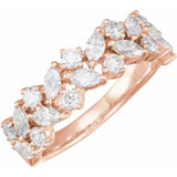 Marquise Diamond Anniversary Band - erin gallagher variant--14K-rose-gold variant--Diamond-Lab variant--Diamond-Nat
