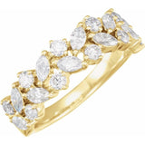 Marquise Diamond Anniversary Band - erin gallagher variant--14K-yellow-gold variant--Diamond-Lab variant--Diamond-Nat