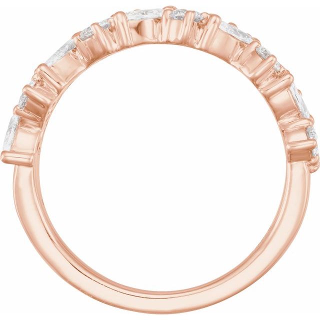 Marquise Diamond Anniversary Band - erin gallagher variant--14K-rose-gold variant--Diamond-Lab variant--Diamond-Nat