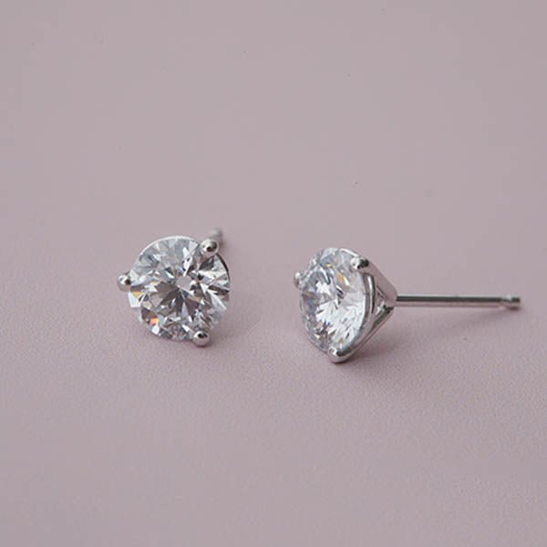 Martini-Set Diamond Studs - erin gallagher variant--14K-white-gold variant--1CT