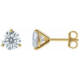 Martini-Set Diamond Studs - erin gallagher variant--14K-yellow-gold variant--2CT