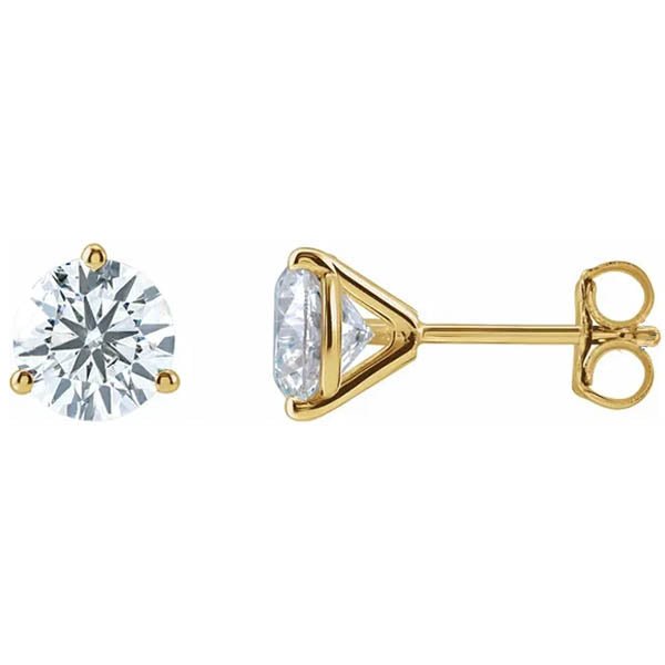 Martini-Set Diamond Studs - erin gallagher variant--14K-yellow-gold variant--2CT
