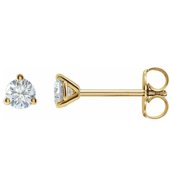 Martini-Set Diamond Studs - erin gallagher/2-CT variant--.5CT variant--14K-yellow-gold variant--.5CT