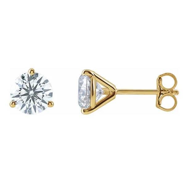 Martini-Set Diamond Studs - erin gallagher variant--14K-yellow-gold variant--1CT