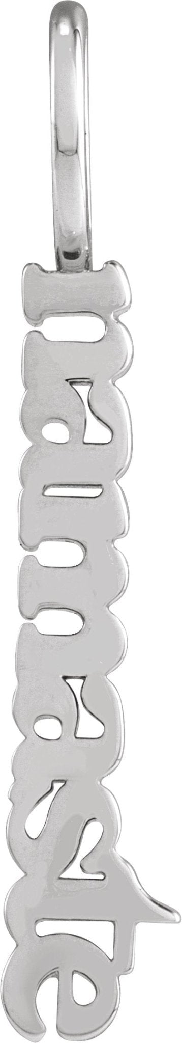 Namaste Charm - erin gallagher variant--Sterling-silver variant--14K-white-gold