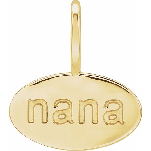 Nana Charm - erin gallagher variant--14K-yellow-gold