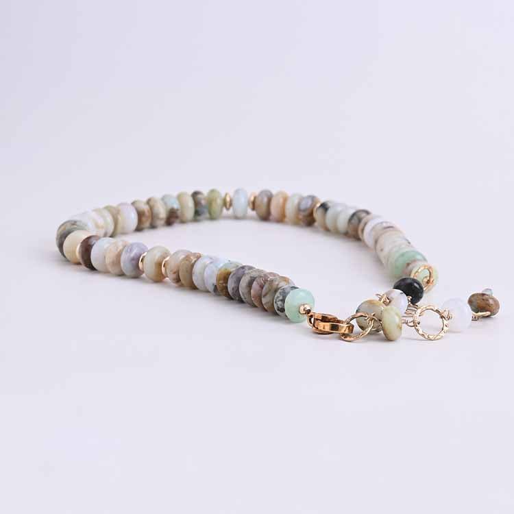 'Odette' Peruvian Opal Beaded Necklace - erin gallagher