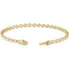 Oval Cut 4 9/10 CTW Lab-Grown Diamond Tennis Bracelet - erin gallagher