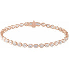 Oval Cut 4 9/10 CTW Lab-Grown Diamond Tennis Bracelet - erin gallagher