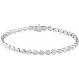 4.9 carat white gold lab-grown diamond tennis bracelet white gold variant--14K-white-gold