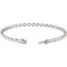 Oval Cut 4 9/10 CTW Lab-Grown Diamond Tennis Bracelet - erin gallagher