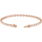 Oval Cut 4 9/10 CTW Lab-Grown Diamond Tennis Bracelet - erin gallagher