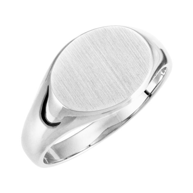 Oval Signet Monogram Ring - erin gallagher variant--Sterling-silver