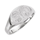 Oval Signet Monogram Ring - erin gallagher