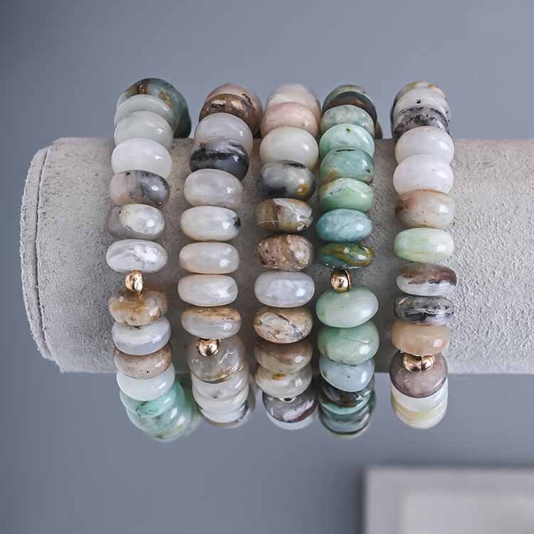 Peruvian Opal Stretch Bracelet - erin gallagher (Peruvian)(Peruvian) variant--Opal-(Peruvian)