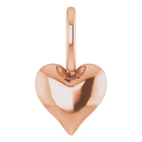 Puffy Heart Charm - erin gallagher variant--14K-rose-gold