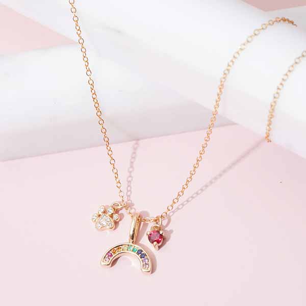 Rainbow Charm - erin gallagher variant--14K-yellow-gold