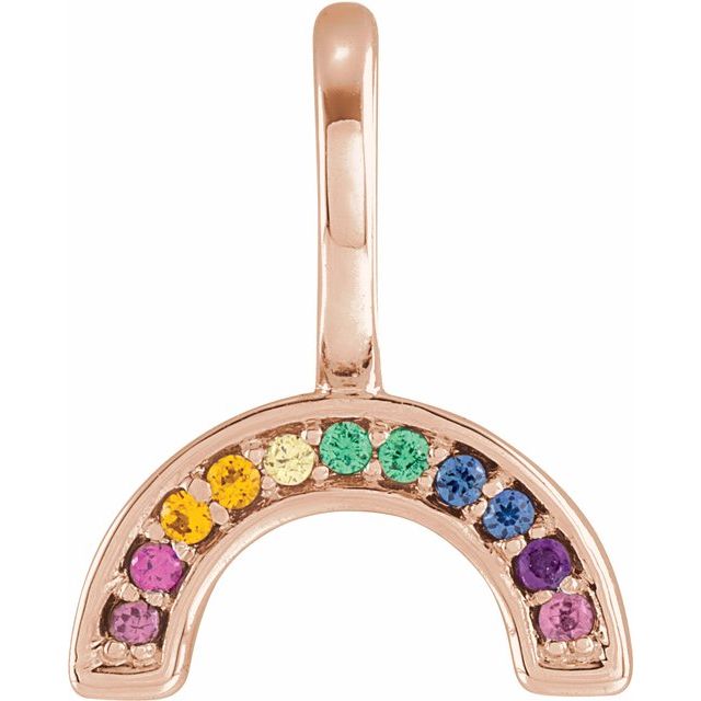 Rainbow Charm - erin gallagher variant--14K-rose-gold