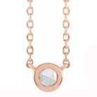 Rose-cut Diamond Solitaire Necklace - erin gallagher