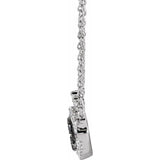 Side View Evil eye talisman jewelry in 14K gold with natural diamonds. variant--14K-white-gold