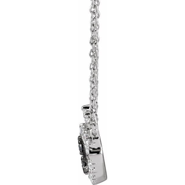 Side View Evil eye talisman jewelry in 14K gold with natural diamonds. variant--14K-white-gold