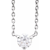 Solitaire Diamond Necklace - erin gallagher variant--14K-white-gold variant--Sterling-silver