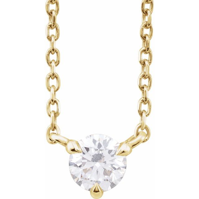 Solitaire Diamond Necklace - erin gallagher
