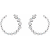Spiral Sideways Diamond Hoop Earrings - erin gallagher white gold variant--14K-white-gold variant--Diamond-Lab variant--Diamond-Nat