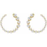 Spiral Sideways Diamond Hoop Earrings - erin gallagher yellow gold variant--14K-yellow-gold variant--Diamond-Lab variant--Diamond-Nat