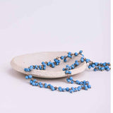 Tiny Gem Choker Necklace - erin gallagher variant--Turquoise
