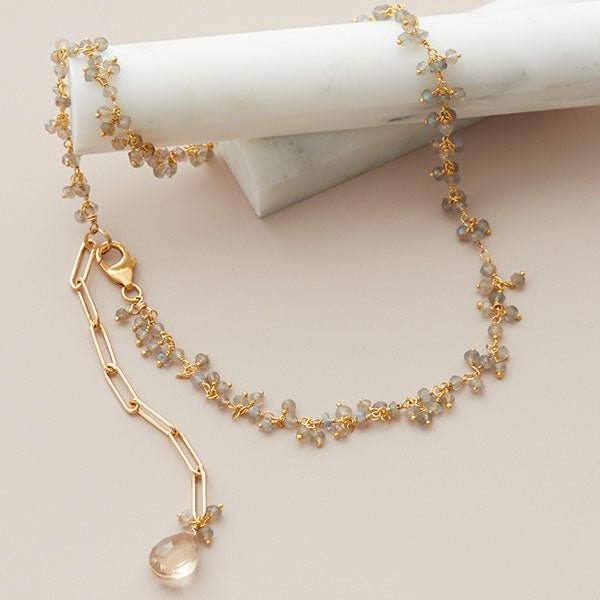 Tiny Gem Choker Necklace - erin gallagher